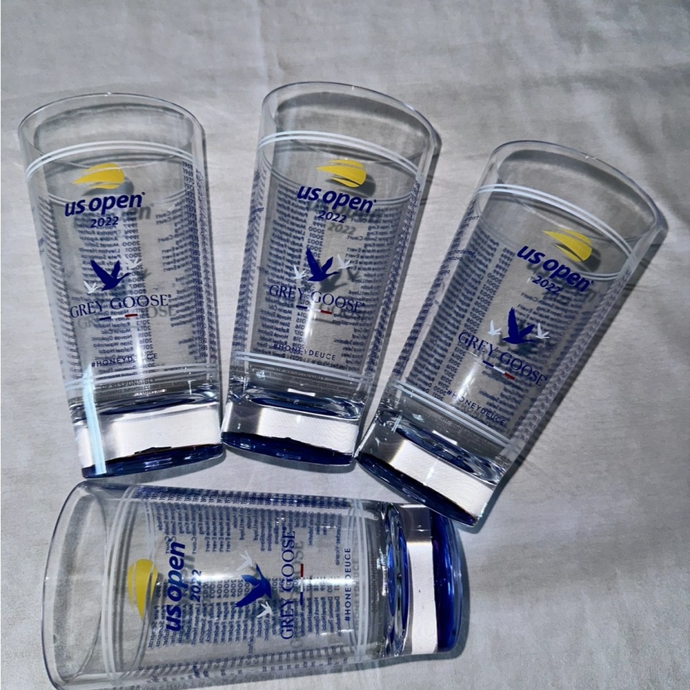 US Open plastic cups Set - Blue and Yellow 2022